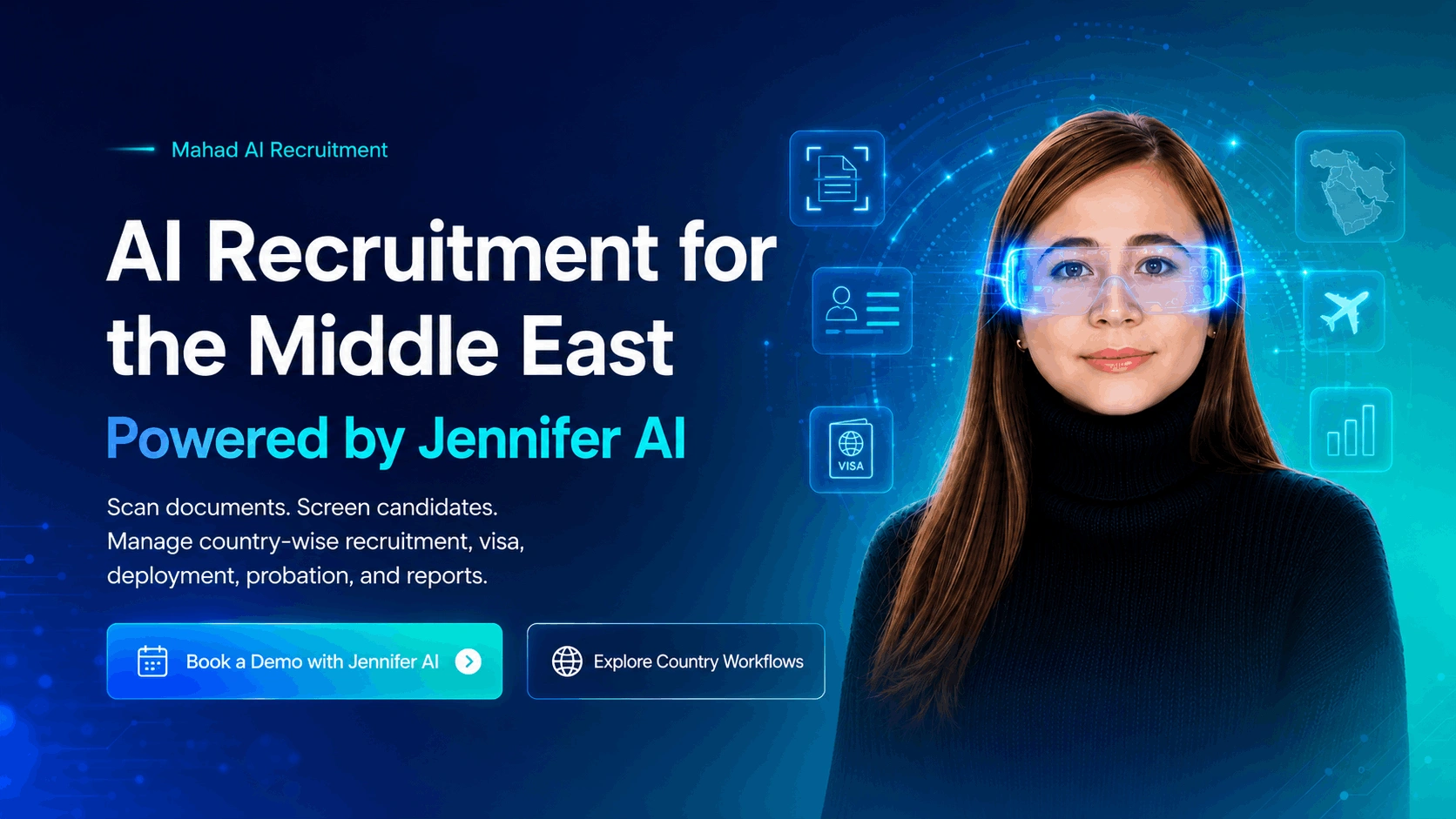 AI Recruitment Solutions Mockup