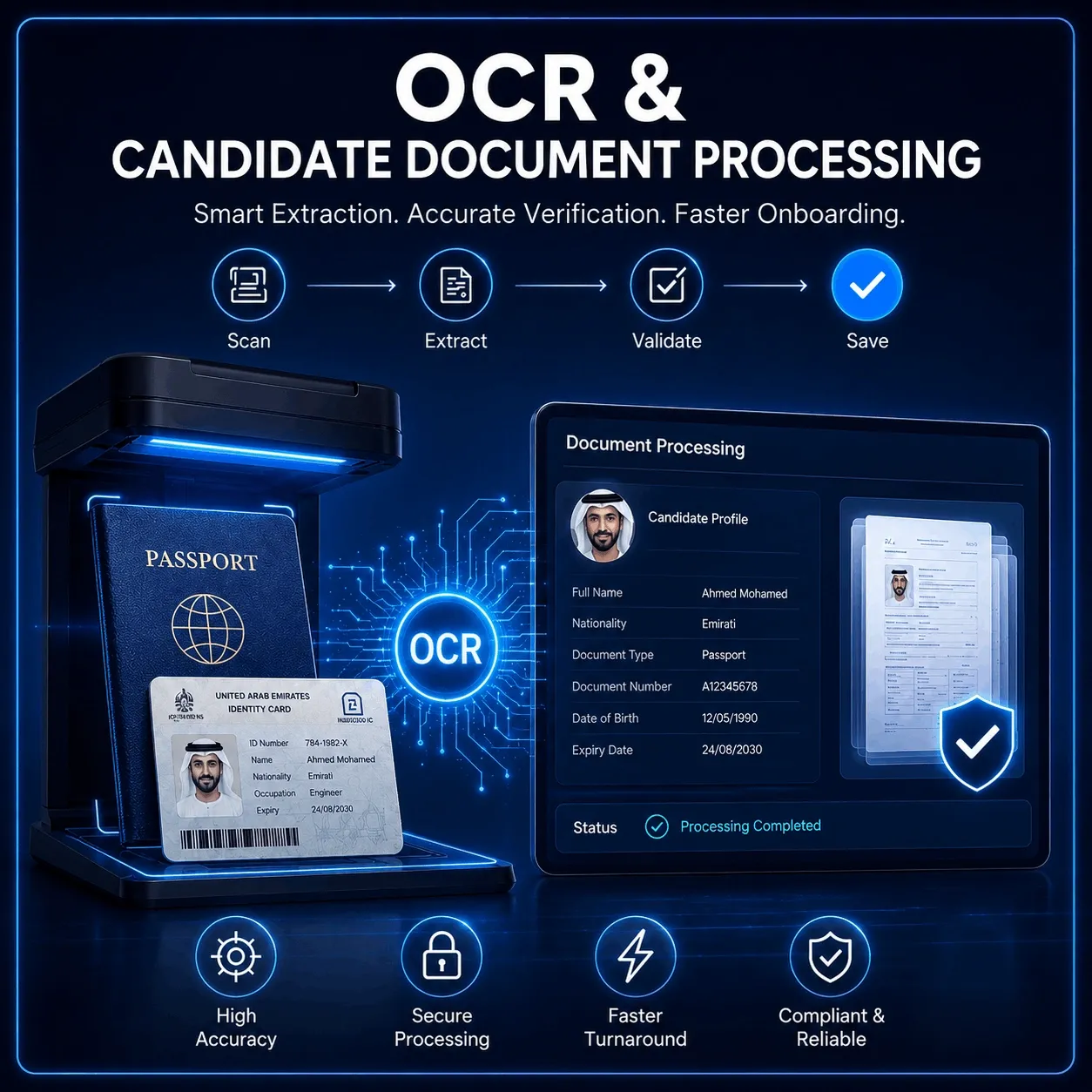 OCR & Candidate Document Processing Mockup